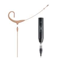MICROSET OMNIDIRECTIONAL CONDENSER HEADWORN MICROPHONE WITH 55" DETACHABLE CABLE